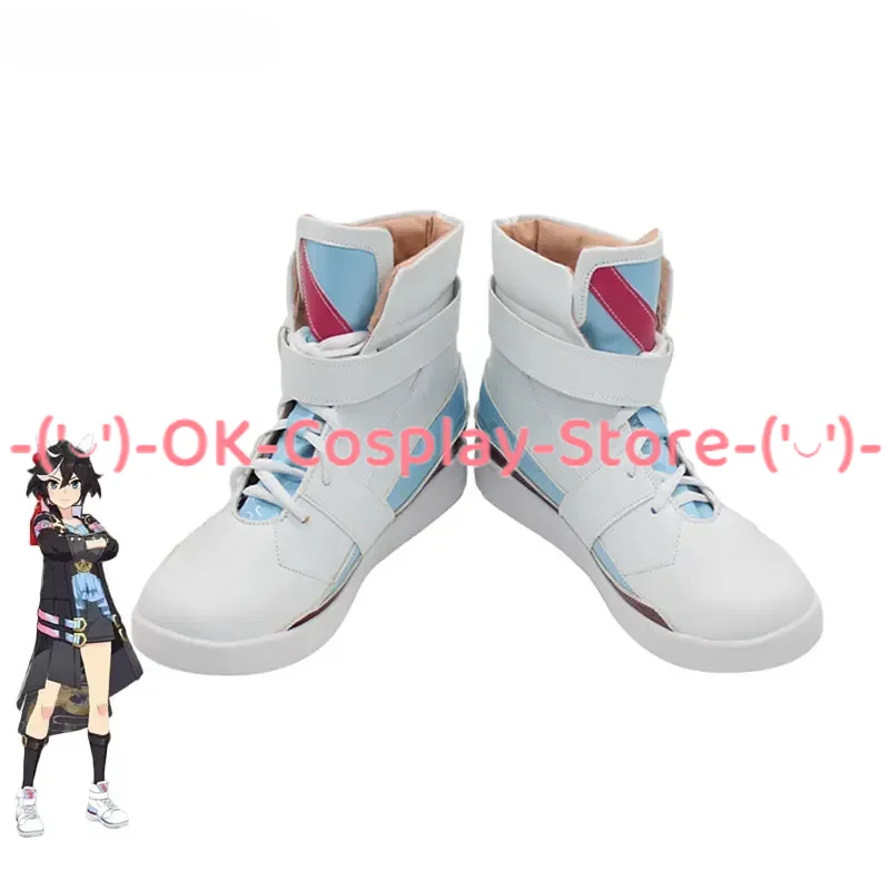 

Game Pretty Derby Katsuragi Ace Cosplay Shoes Halloween Carnival Boots Cosplay Prop Anime PU Leather Shoes Custom Made