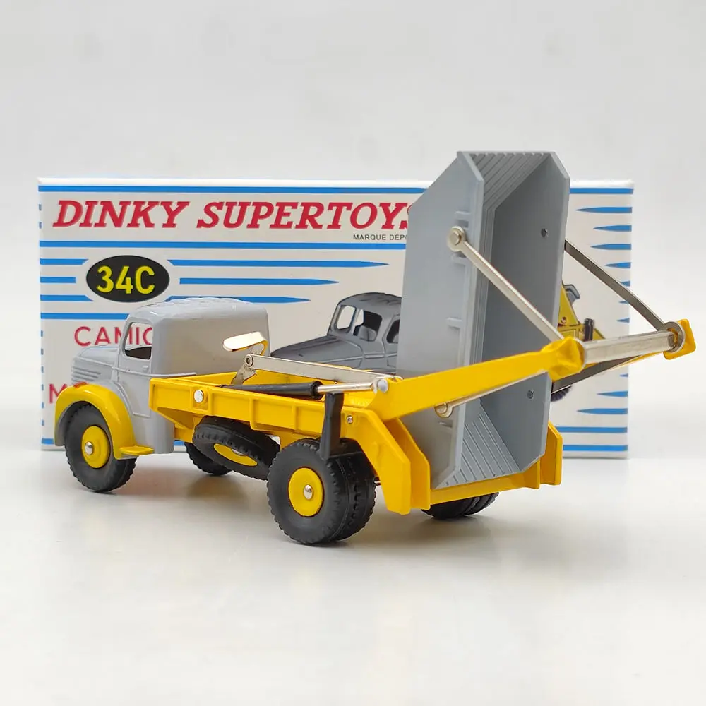 Atlas Dinky Toys-Camion Berliet Multibenne Marrel 34C, modelos a escala 1:43, colección de coches