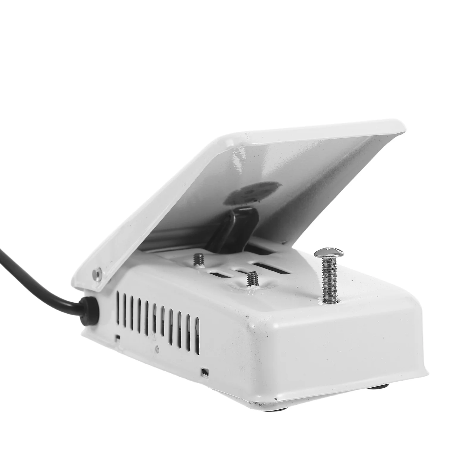 

Universal Nonslip Metal Sewing Machine Foot Pedal White Iron Replacement Cord Accessory Electric Stitching Tool