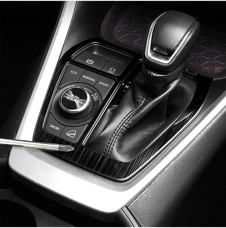 Für Toyota RAV4 XA50 2019 2020 2021 2022 2023 2024 2025 Hybrid Edelstahl Auto Schalthebelblende Rahmenverkleidung Abdeckung Aufkleber Zubehör – Detail 8