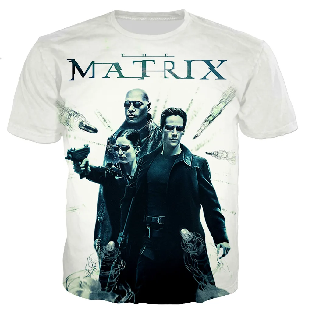 

New The Matrix T Shirts Men/women 3D The Matrix Printed T-shirt Oversized