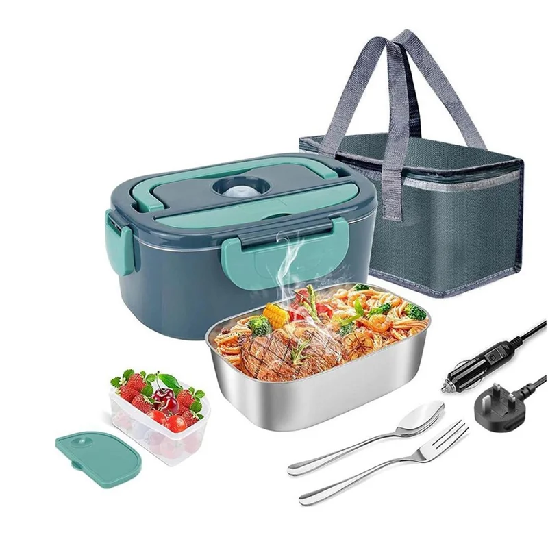 الترويج! 1.5 لتر صندوق الغداء الكهربائي جهاز تسخين الطعام المحمولة سخان الطعام للسيارة أو المنزل مانعة للتسرب الغداء التدفئة الميكروويف الاتحاد الأوروبي التوصيل