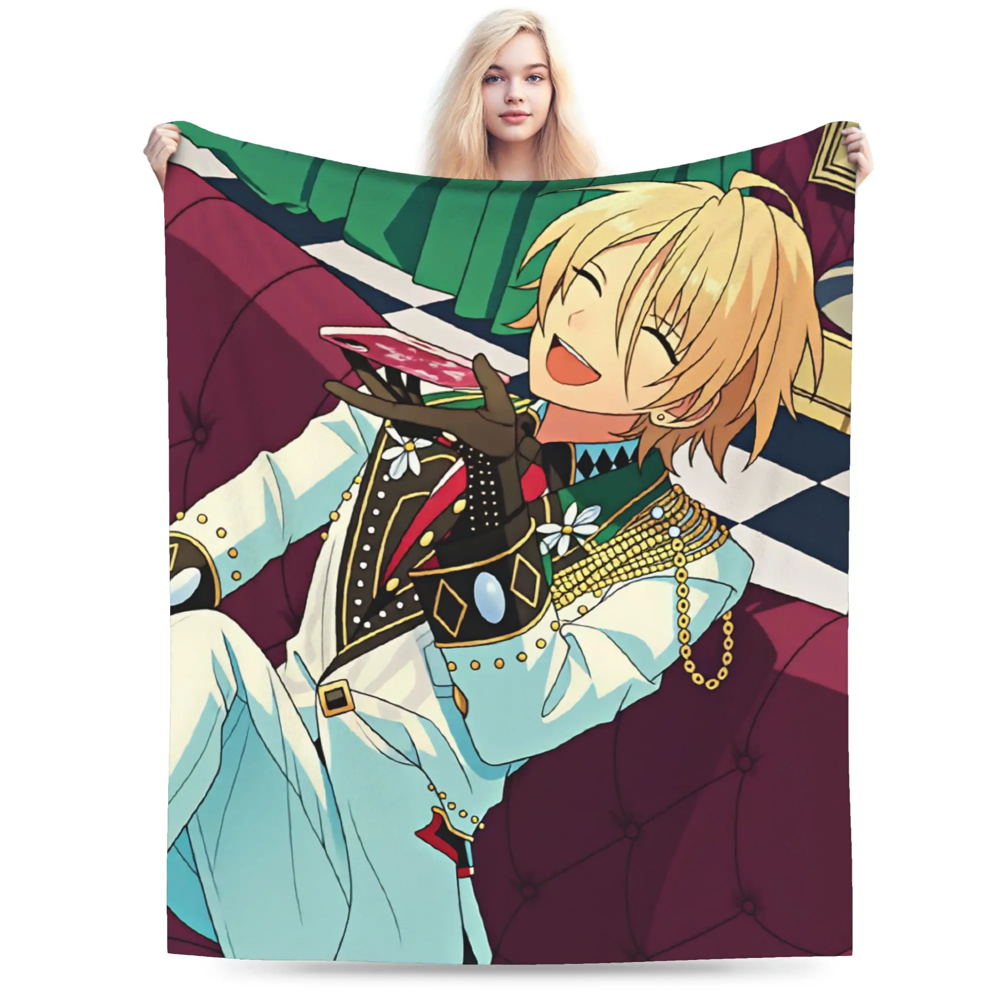 Comfortable Blankets Plane Travel Ensembles-Stars  Throw Blanket Print  Bedspread For Living Room