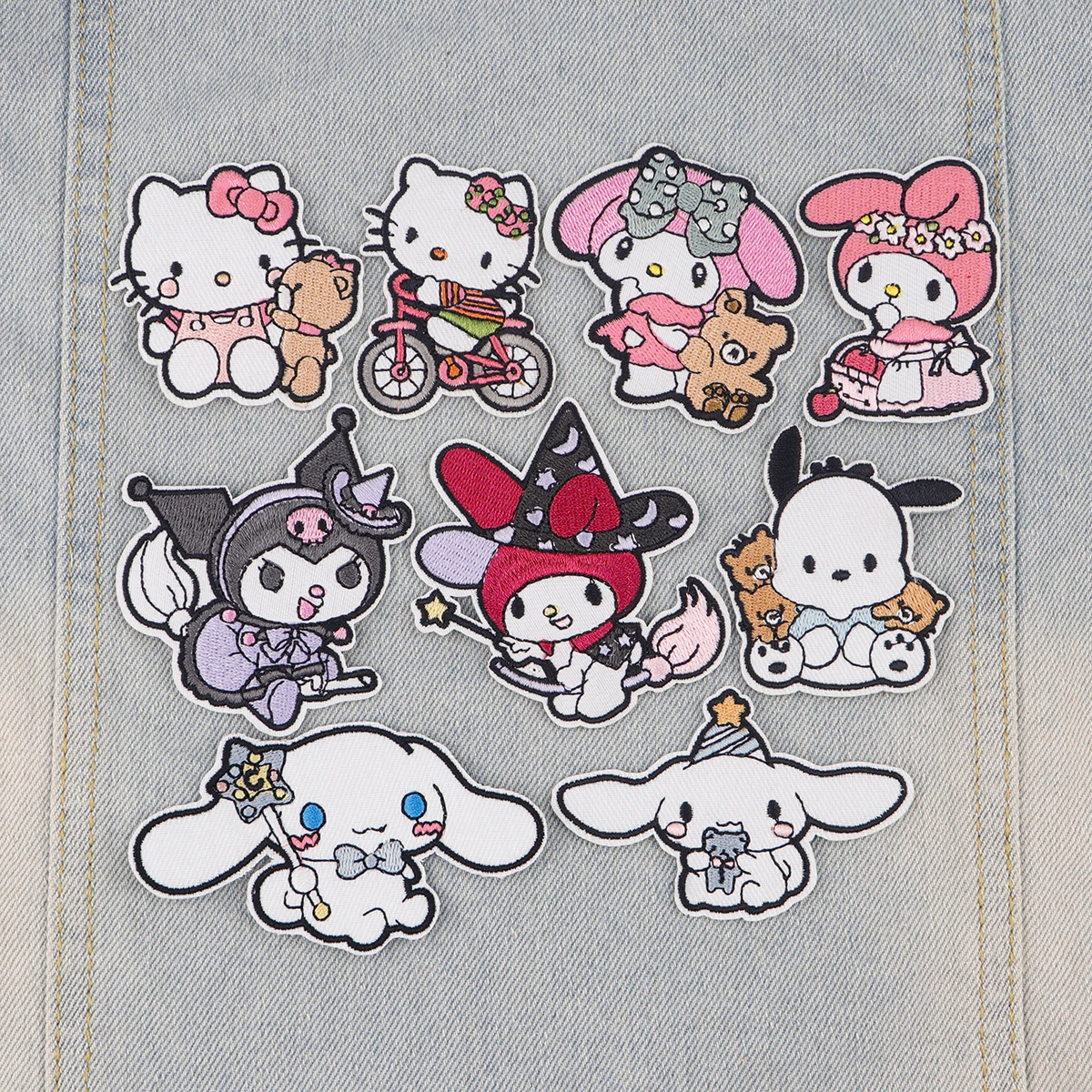 Parche de perro Kawaii Cartooon para planchar, parches bordados para ropa, parches termoadhesivos para mochilas, pegatinas para chaquetas DIY