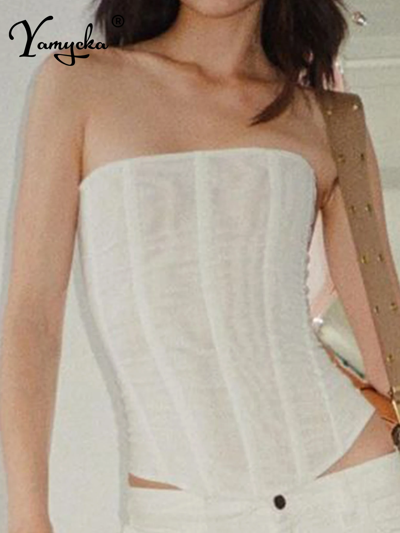 

Sexy black white backless corset crop top women summer club party tank tops woman clothing street wear hotwife cropped tube top