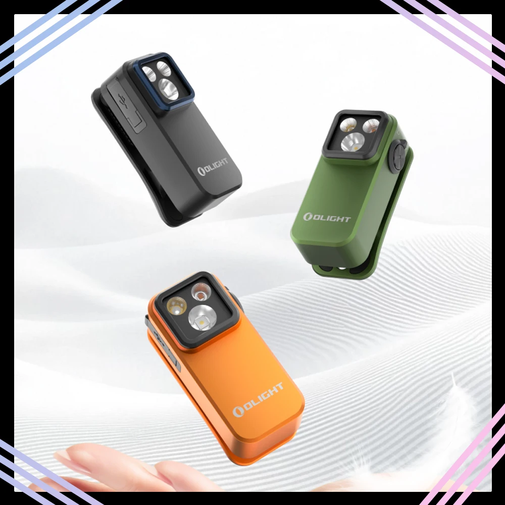 Olight Oclip Pro Outdoor Flashlight Portable Strong Light Camping Torch Long Range Rechargeable 500LM Aluminum Alloy Flashlight