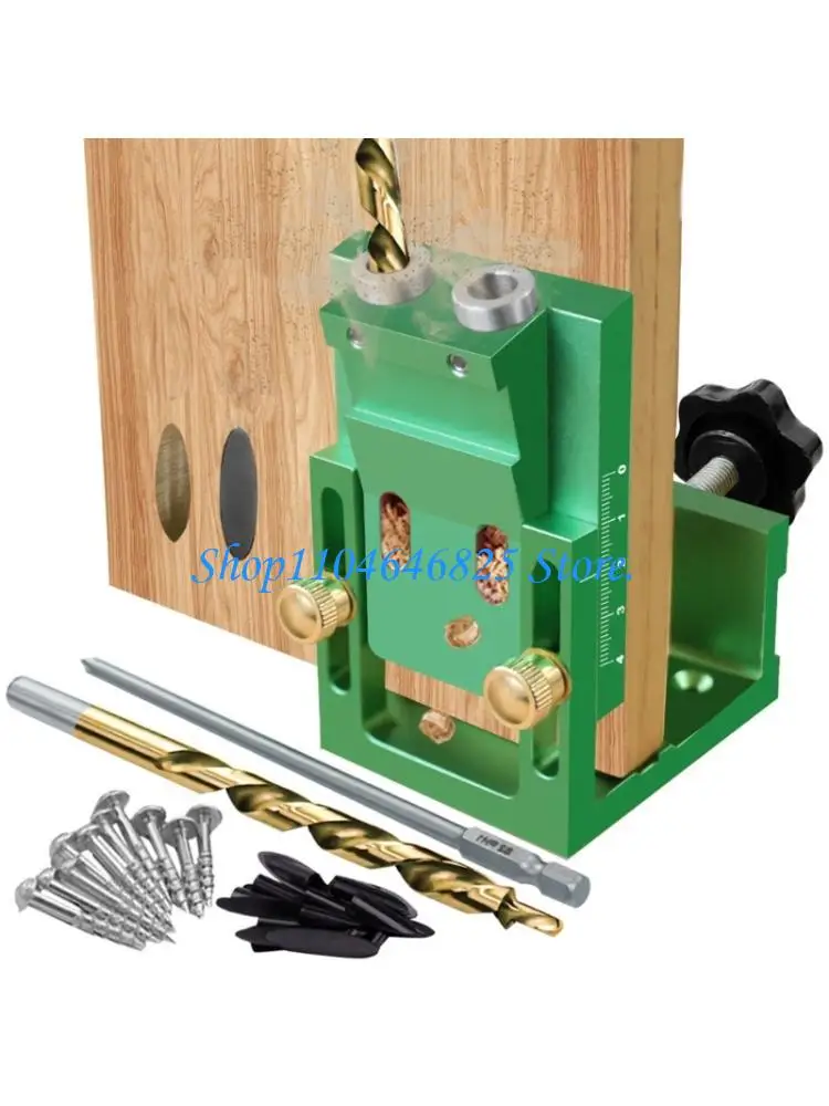 Precise Depth Control Pocket Hole Jig with Measurement System Woodworking Jig