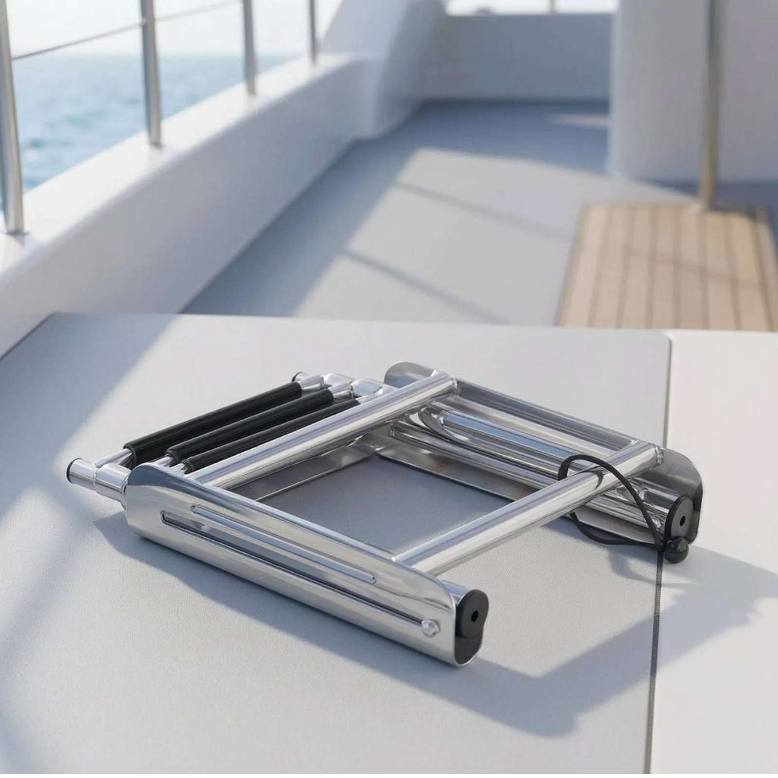 

Under Platform Ladder Compact Telescoping Boarding Ladder