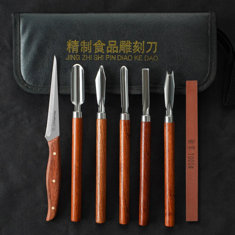 Stainless Steel U-shaped Poking Knife Professional Chef Food Carving Knife Kitchen Fruit and Vegetable Tools