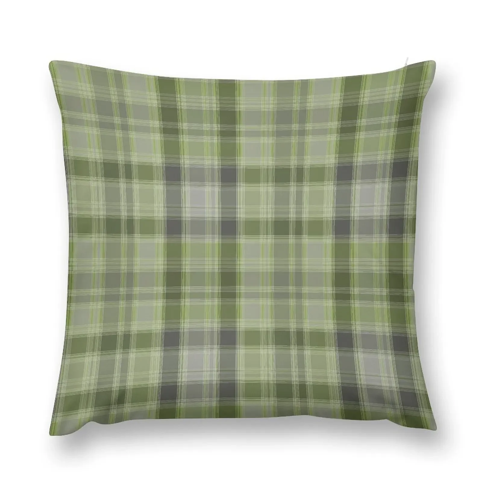 Gray and green tartan plaid. Throw Pillow Cushions For Sofa Luxury Pillow Cover Sofa Cushion Cover pillow