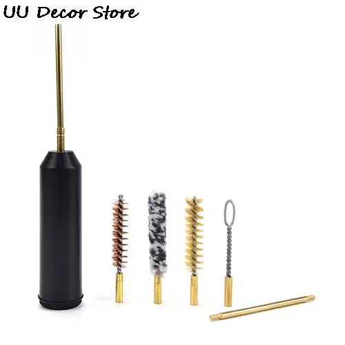 7Pcs/Set Hand Gun Rod Brush Pocket Size Pistol Cleaning Kit For Pistols Cal.38/357/9Mm Outdoor Gun Cleaning Tools