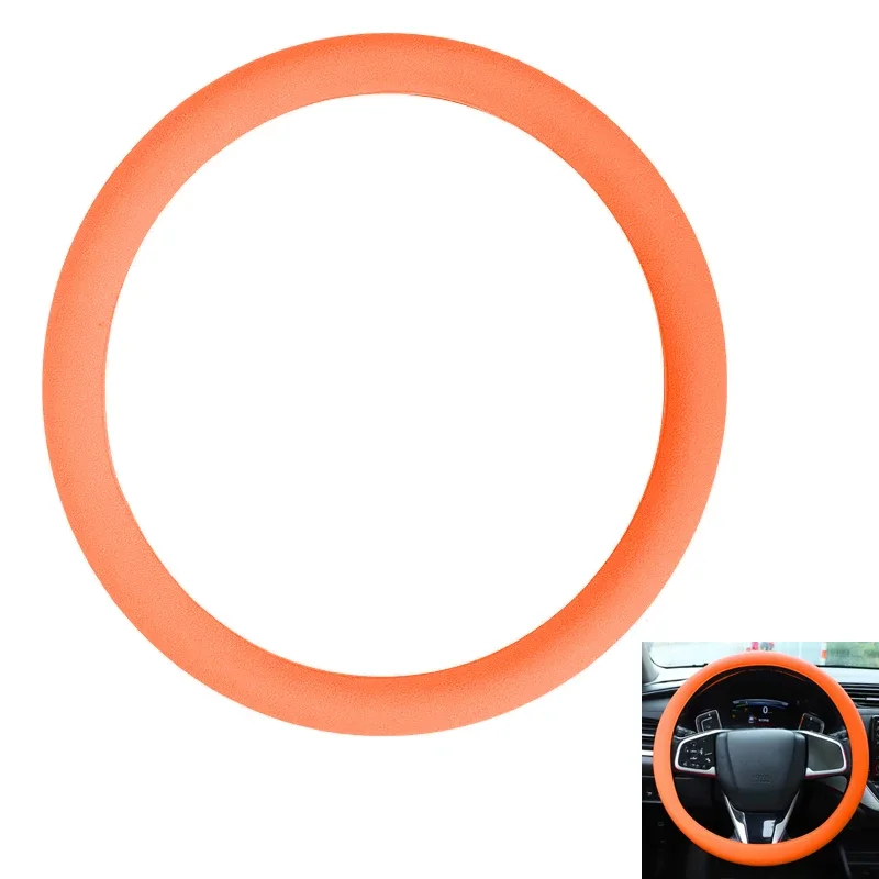 

Elastic Silicone Steering Wheel Cover Universal Auto Interior Decoration Accessories Antislip Steering Wheel Covers