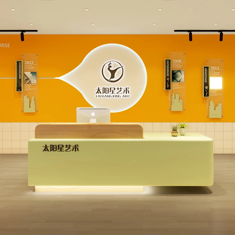 

Creative Storage Reception Desk Modern Nordic Minimalist Reception Desks Trendy Luxury Recepcion Mostrador Office Furniture