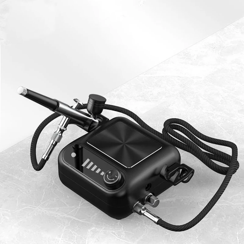 مجموعة البخاخة لمكياج الوشم نموذج اللوحة المزدوجة رذاذ البنادق نظام البخاخة تنوعا لطلاء نموذج ماكياج فن الجسم