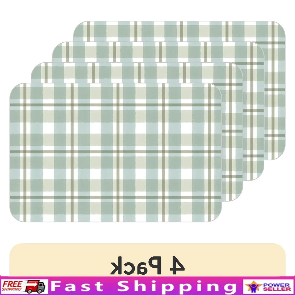 

(4 pack Conimar Garden Vines Reversible Flexible Plastic Placemat