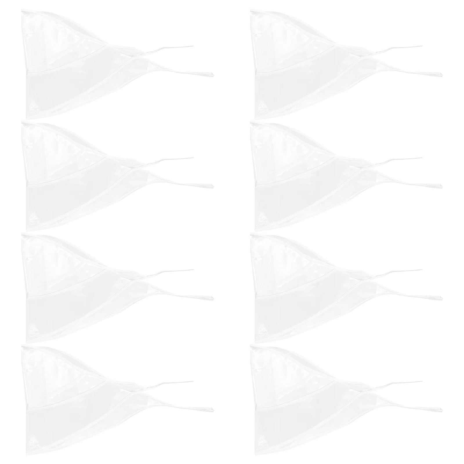 

8 Pcs Protection Hats Transparent PVC Bonnet Waterproof Women Transparent Style Rain Hat Hair Cover Portable Style Hat