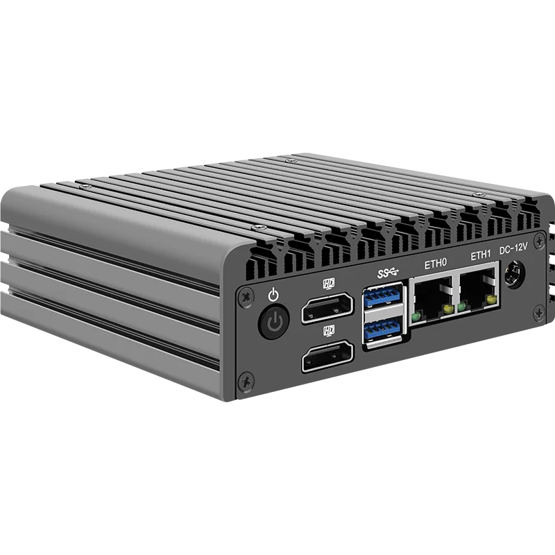 X86 Firewall Super Mini Pc 12e Gen Intel I3 N305 N100 Ddr5 4800Mhz 2 * I226-V 2.5G Lan Fanless Router Pc Proxmox Server Computer