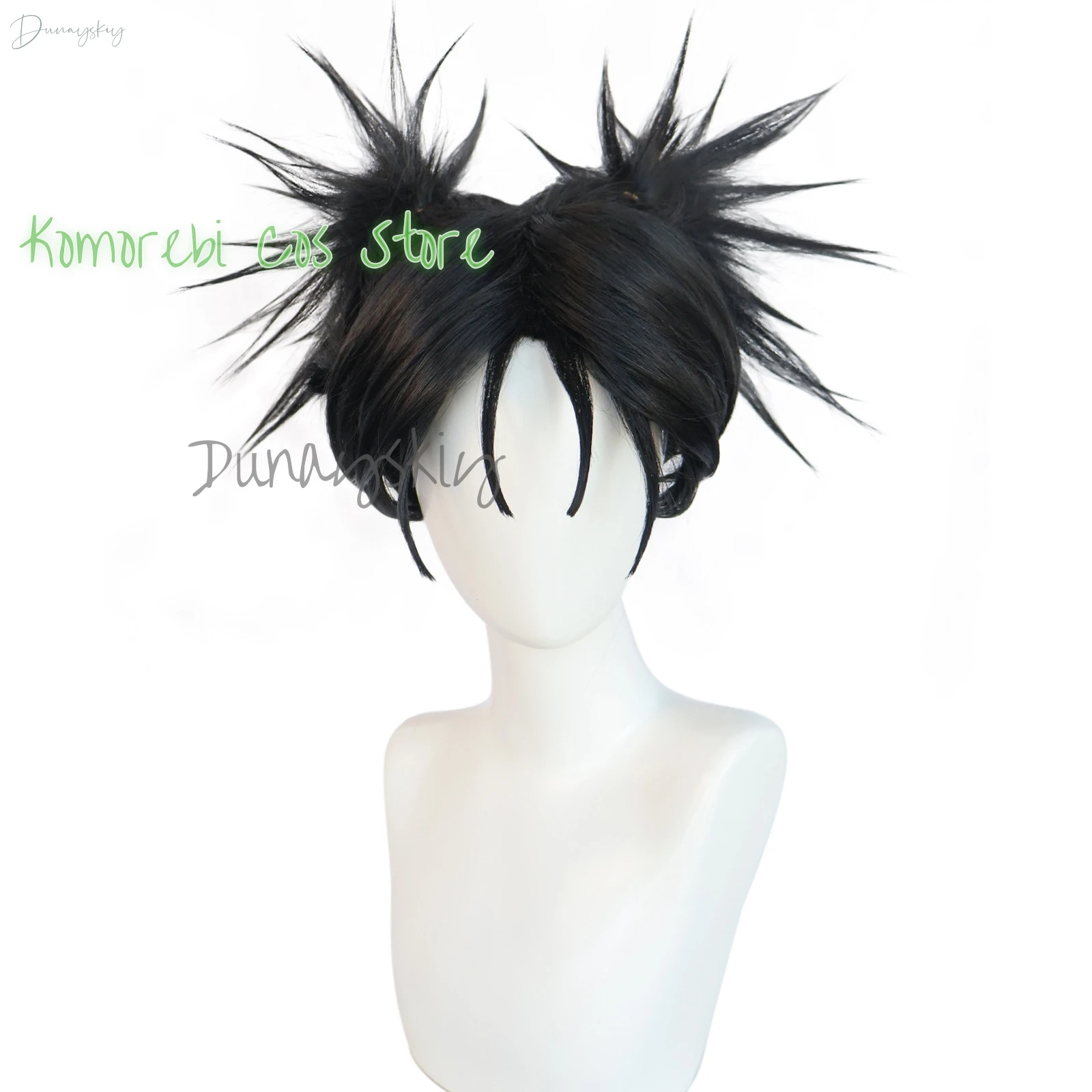 Choso Cosplay Wig Anime Jujutsu Kaisen Season 2 Black Double Ponytail Hair Sticker Itadori Yuji Halloween Party Customized