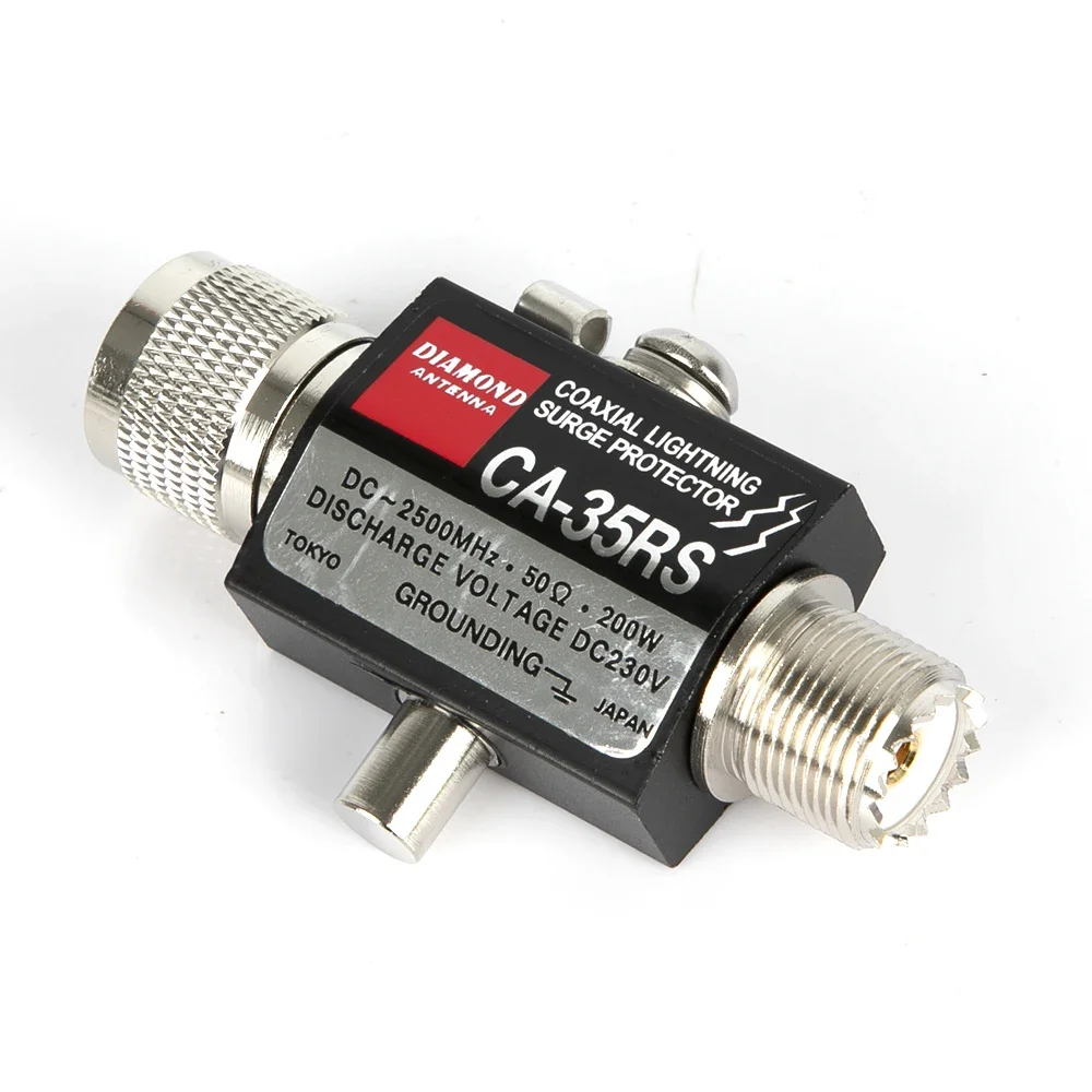 Pára-raios coaxial CA-35RS protetor contra surtos, macho para fêmea conector uhf protetor contra surtos relâmpago