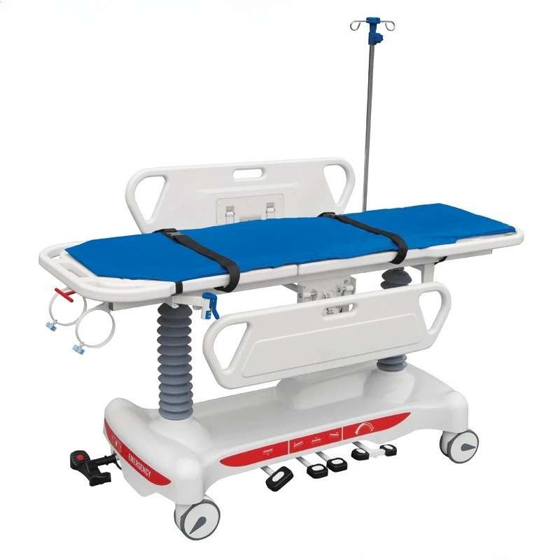 Lifting, multi-functional first aid, gastroscope, hand-crank electric hydraulic transfer bed