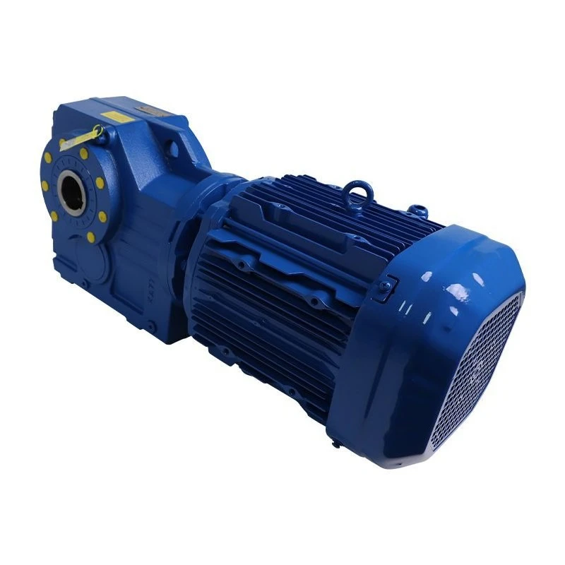 Helical gear spur bevel gear reducer right angle output servo motor variable frequency motor encoder