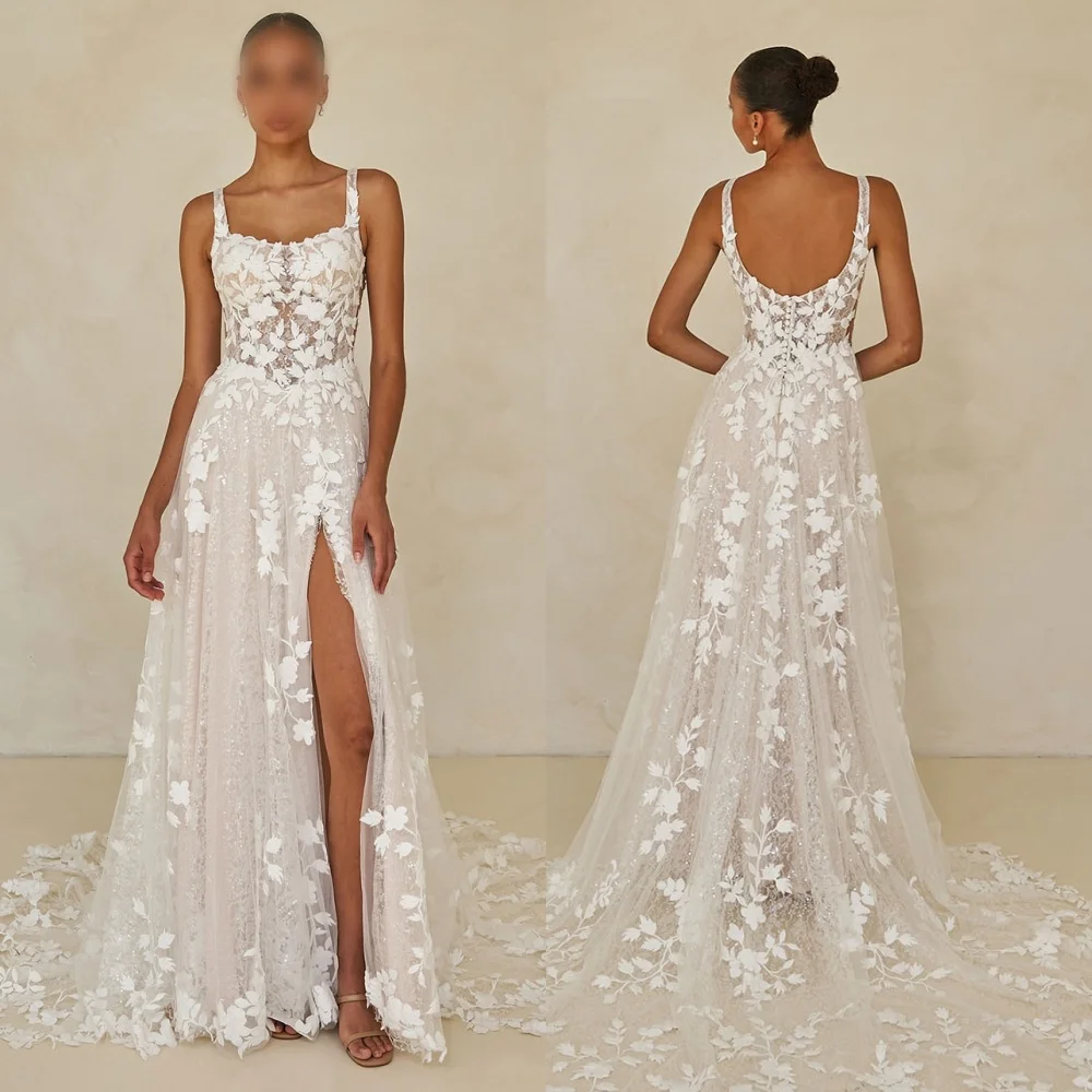 Customized Pleat High Quality Dress Woman Elegant Party Wedding Bespoke Occasion A-line Long Dresses Glitter Formal