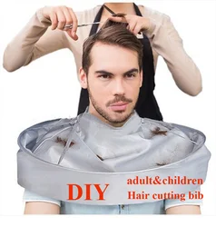 DIY Adults&Children Hair Cutting Cloak Coat Haircut Barber Cape Salon Stylists Hair Shave Apron Dresser Hairdressing Cape