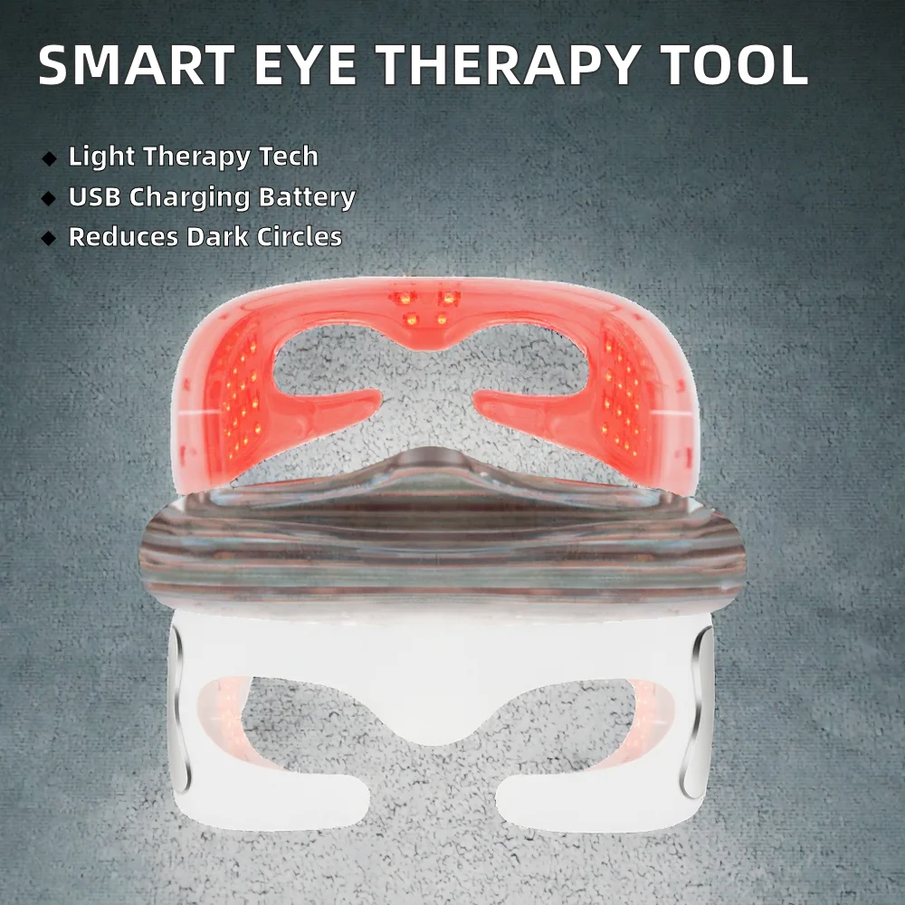 Slimme elektrische oogverjonging LED-masker Stralende ogen Rood lichtbril Stralend