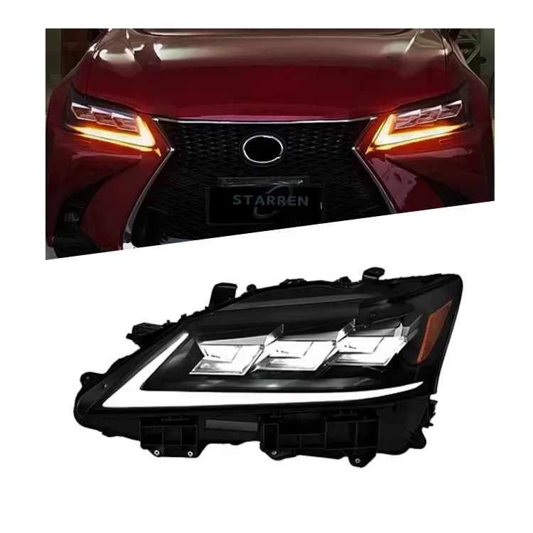 Car Accessories Gs Gs250 LED Headlight with DRL Sequential Steering 2012-2014 Headlight Projection Lens For Lexus