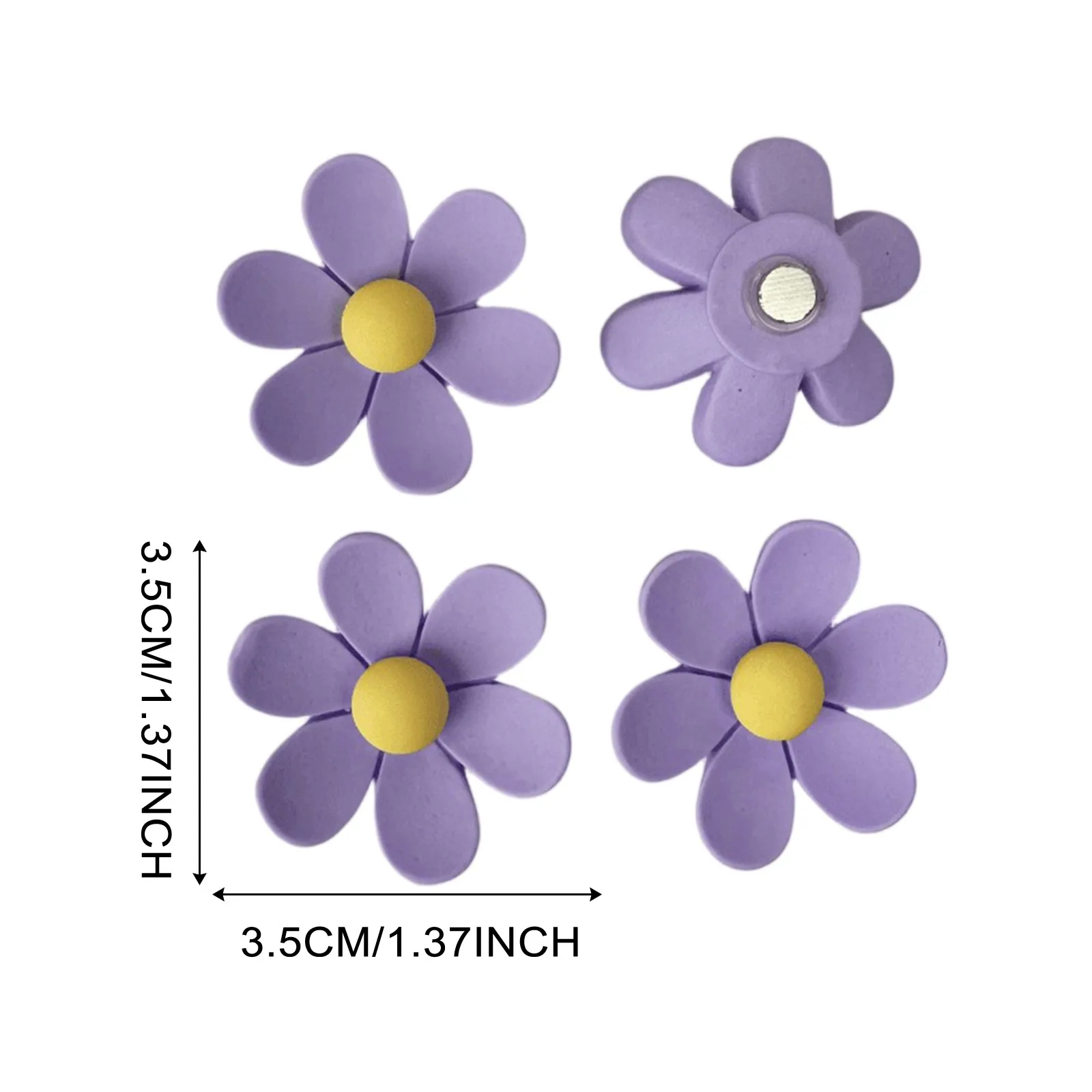Cute Daisy Stickers Flower Parttern Refrigerator Magnet Stickers Creative Magnetic Sticker Home Fridge Decorations