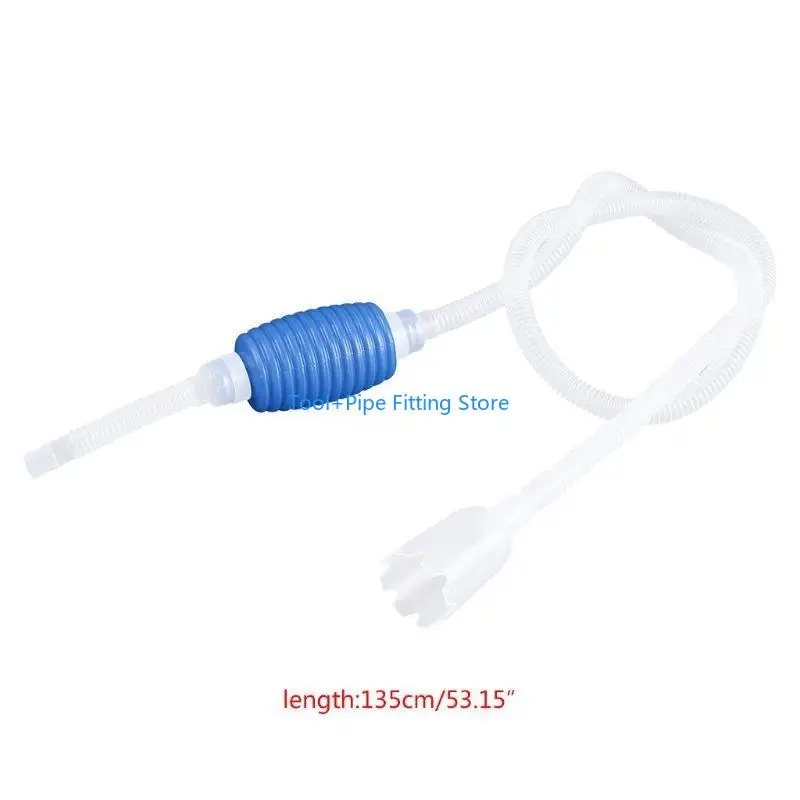 F92B trocador água aquário Siphon peixe para cascalho tanques pó pó com mangueira água para peixes Betta
