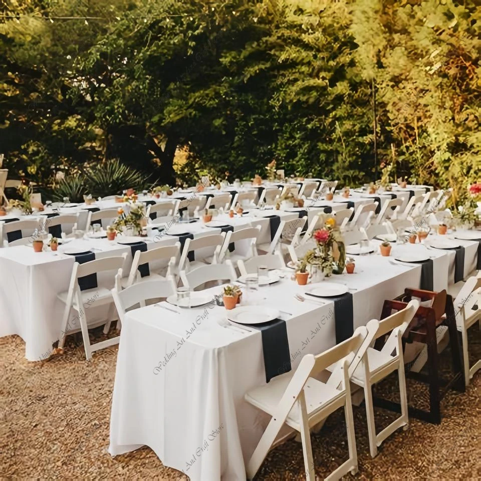 12pcs Wholesale Outdoor Wedding Banquet Event Stackable White Resin Folding Chair Wedding Tiffany Wimbledon Garden Chairs ivy35