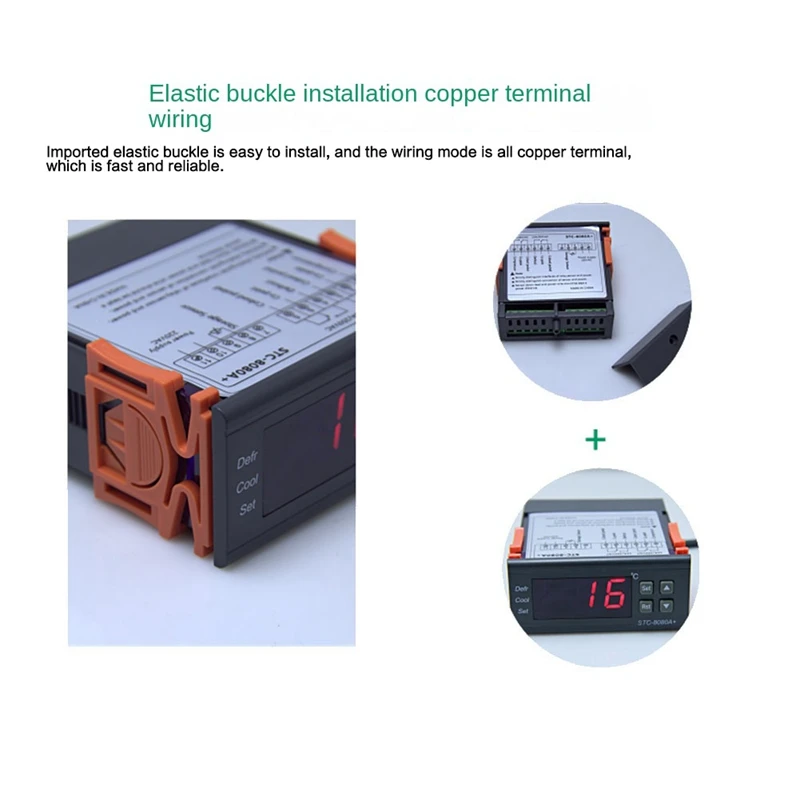 Горячая Распродажа, TTKK STC-8080A + охлаждение с автоматическим таймером, размораживание, Интеллектуальный термостат, функция сигнализации 220 В