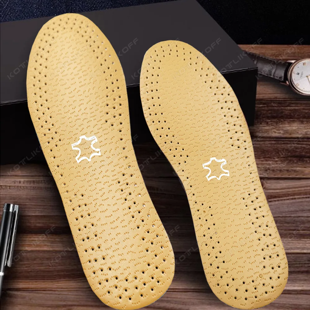 Ultra Thin Breathable Leather Shoe Insoles For Women Men Business Shoes Pads Soft  Absorb Sweat Deodorant ReplacementInner Soles