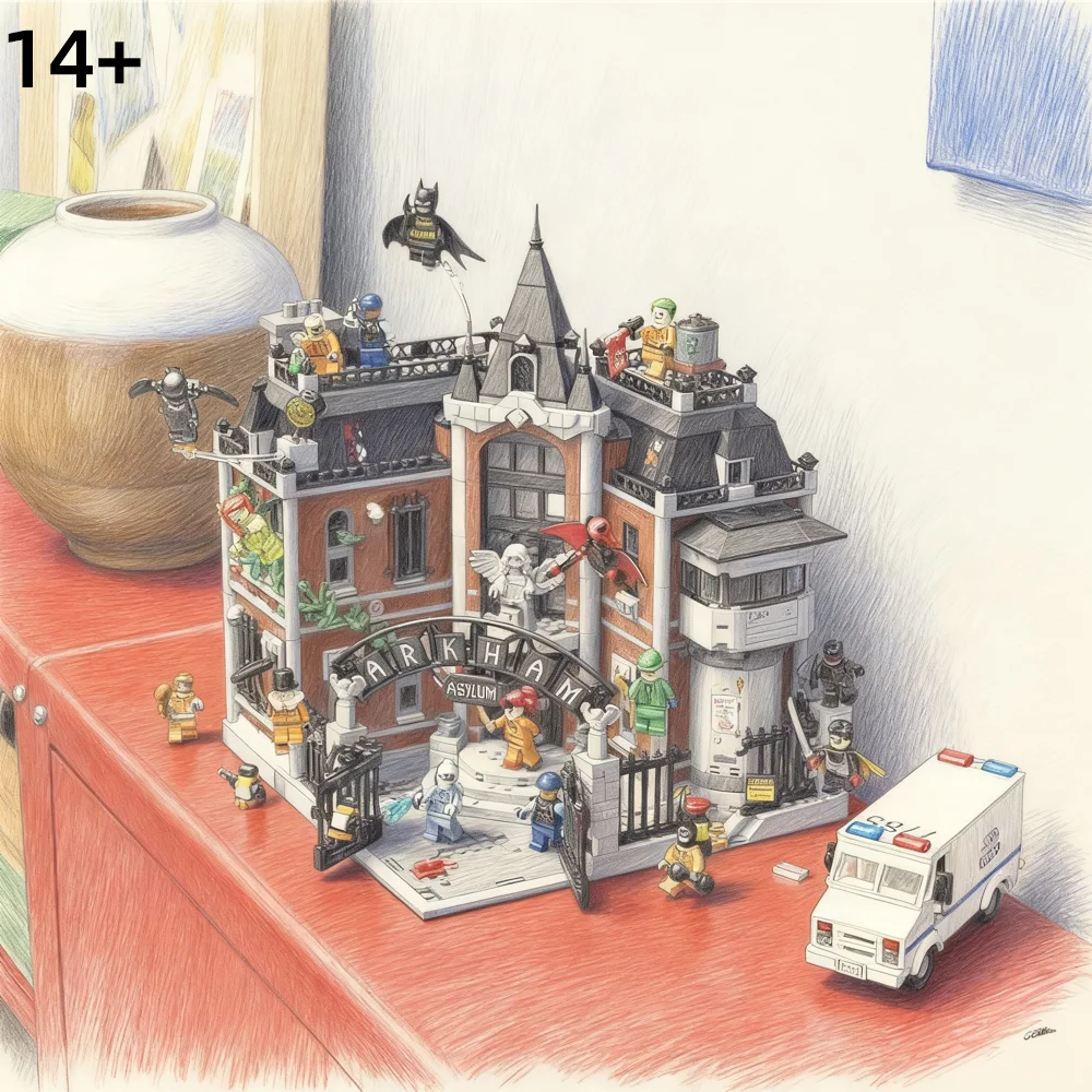 مجموعة ألعاب Arkham Asylum من سلسلة Hero الجديدة لعام 2026، الهالوين، هدية عيد الميلاد، هدية عيد الميلاد #3