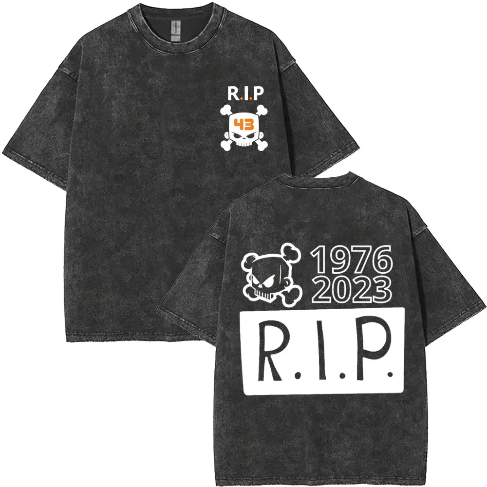 تي شيرت كلاسيكي يغسل بالماء على الطراز القديم كين منطقة 43 جرافيك للرجال والنساء ملابس شارع عصرية على الطراز القوطي