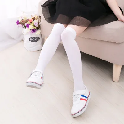 

Детские носки от 1 июня, длинные носки для девочек, бархатные носки выше колена, детские высокие носки, белые носки до середины икры, корейский стиль