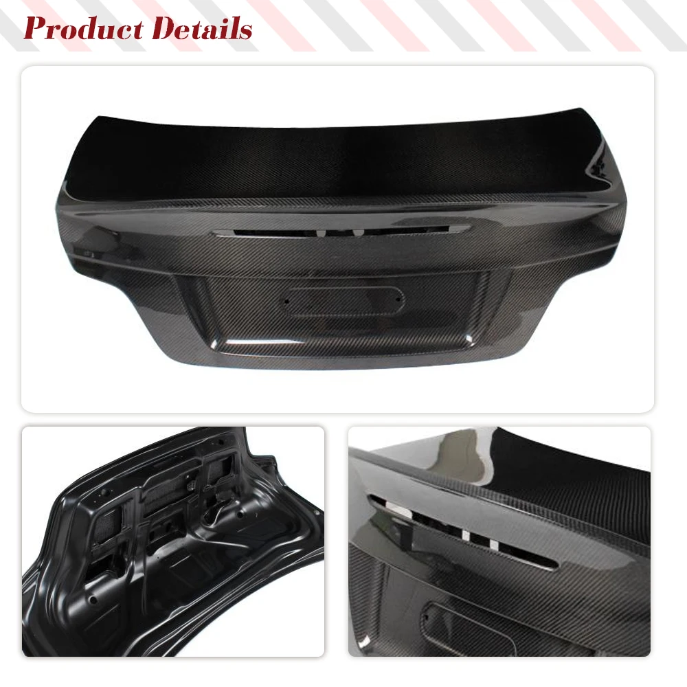 Carbon Fiber Car Rear Trunk Boot Cover Wings Lip for BMW 1 Series E82 1M Coupe Only 2008-2013 Rear Trunk Boot Cover Car-Styling