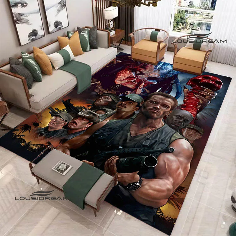 3D Schwarzenegger Terminator Printed carpet non-slip carpet bedroom decor door mat outdoor rug bedroom decoration birthday gift