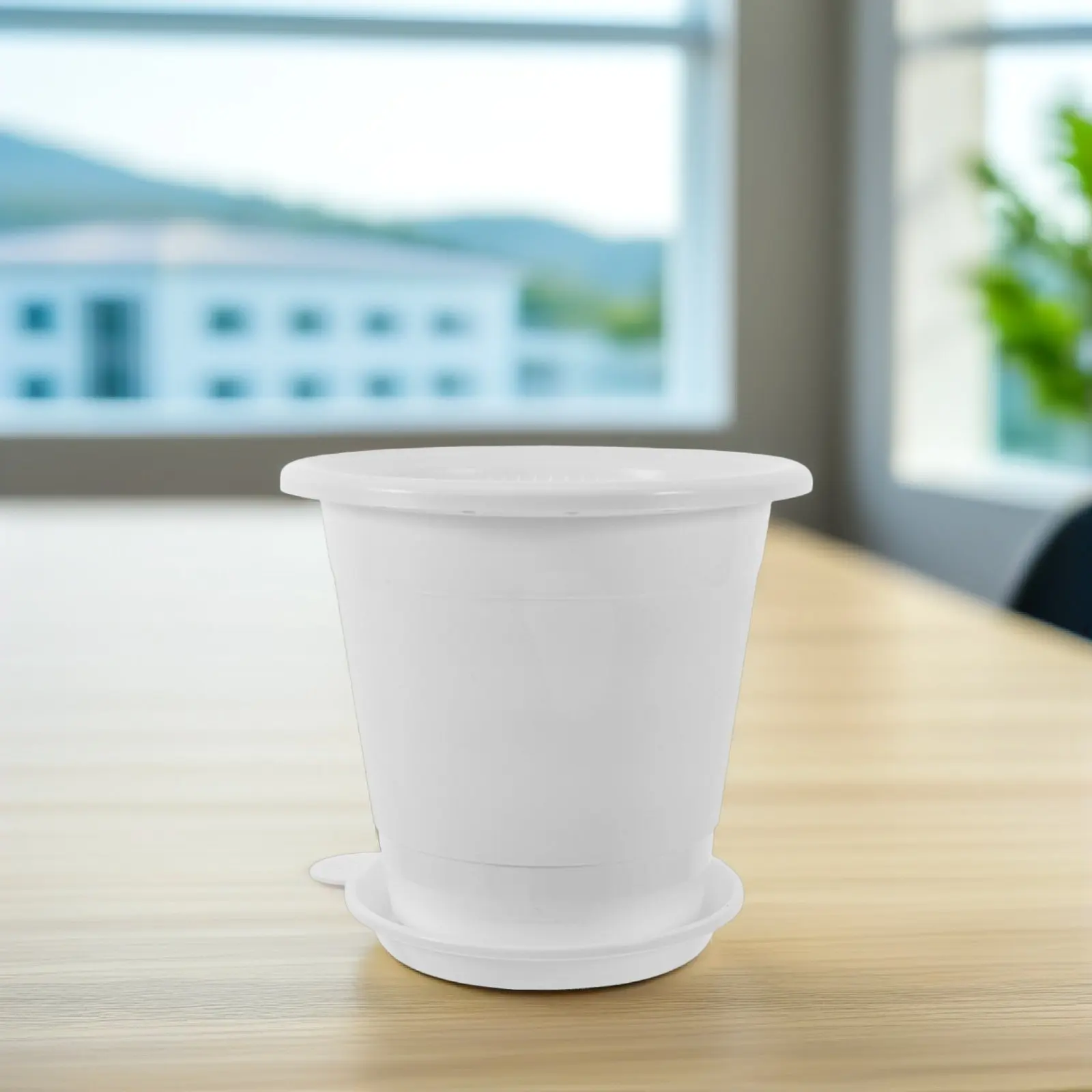 Plastic Orchid Pot 4 Inch Drainage Holes Succulent Planter Pot Indoor Balcony Nursery Office Plastic Flower Pots with Drainage