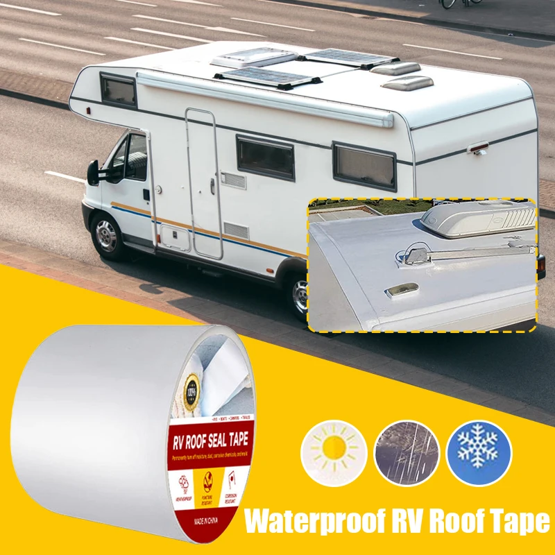 

1-рулонная водонепроницаемая лента для крыши автофургона для ремонта, окон, лодок, герметик для крыши грузовика и прицепа, бутиловая лента для автофургонов