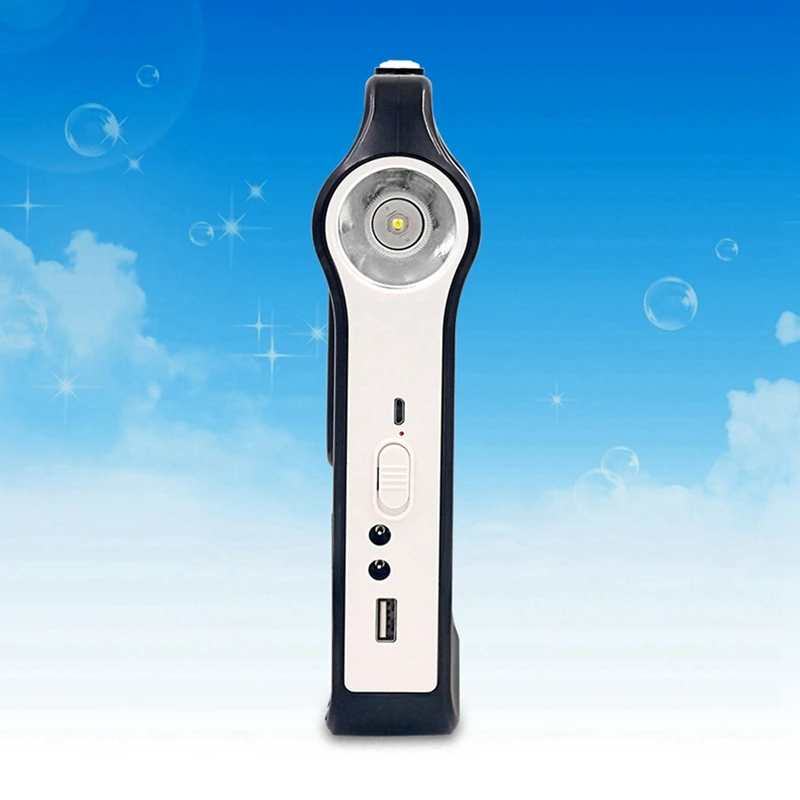 Portable 6V Rechargeable Solar Panel Power Storage Generator System USB Charger With Lamp Lighting Home