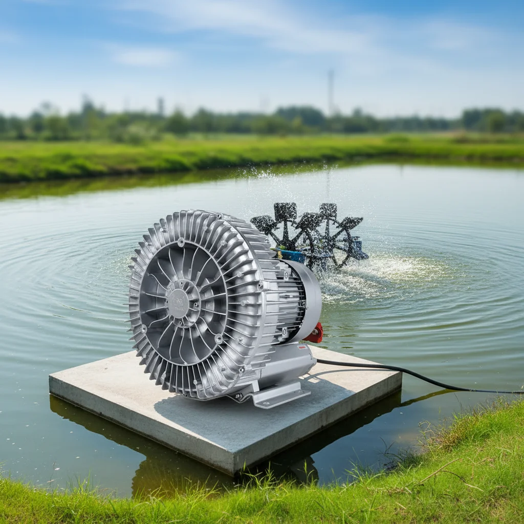 High Energy Efficiency Three Phase Vacuum Blower 3Kw 50Hz for Swimming Pool Suction