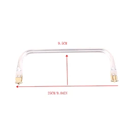 25x9.5cm Metal Aluminium Tube Frame Bag Frame For Purse Doctor Purse Frame Bag Handle Accessories Clutch Bag Parts