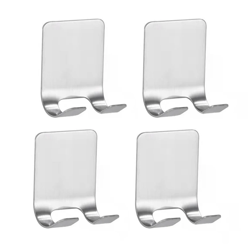 Soporte de gancho para afeitadora de acero inoxidable, colgador autoadhesivo, gancho de almacenamiento de utilidad resistente, organizador de baño