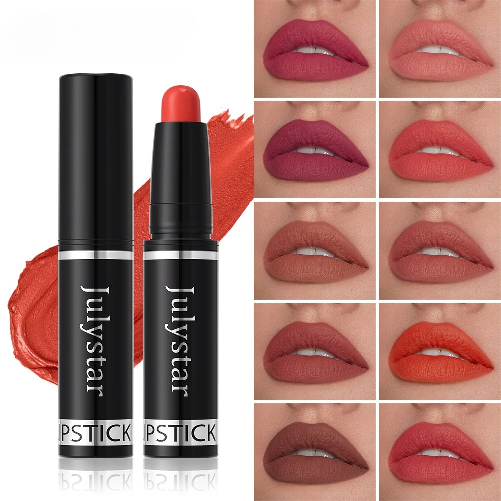 Matte Lip Pencil Twist Up Velvet Finish Transfer Proof Long Lasting Highly Pigmented for All Day Comfort Wear Make Up Beauty