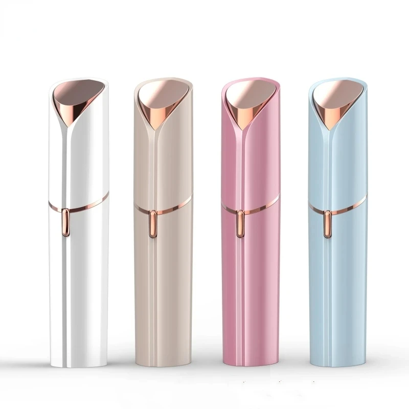 جديد الكهربائية إزالة شعر الوجه لنزع الشعر الحاجب أحمر الشفاه شكل غير مؤلم الوجه المناطق الحساسة بيكيني Depilator ماكينة حلاقة المتقلب