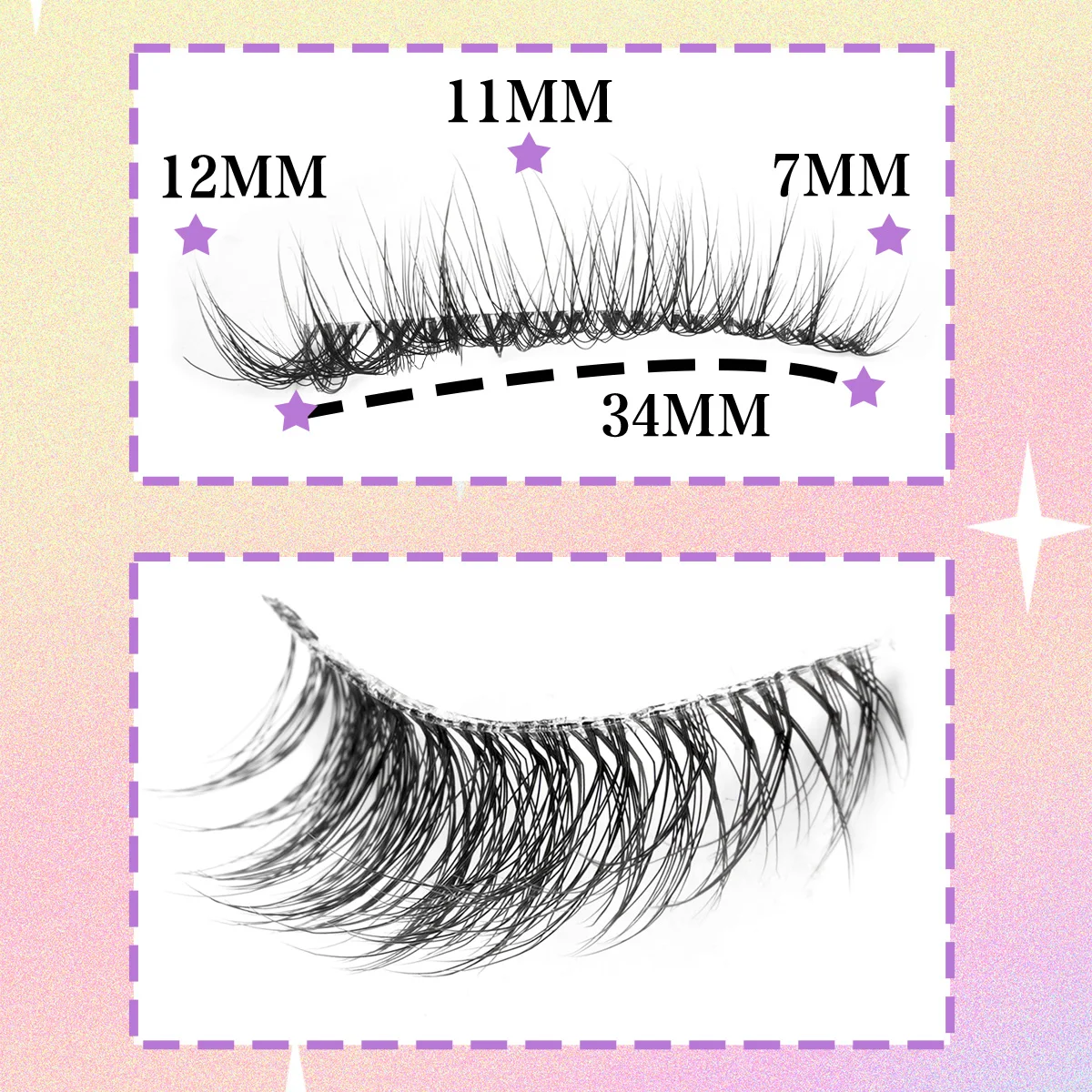 Cat Eye lashes 3/10 Pairs Fox Eyelashes Extension Natural Soft 3D Mink Lashes Fluffy Reusable Fake Eyelashes Makeup faux Cils