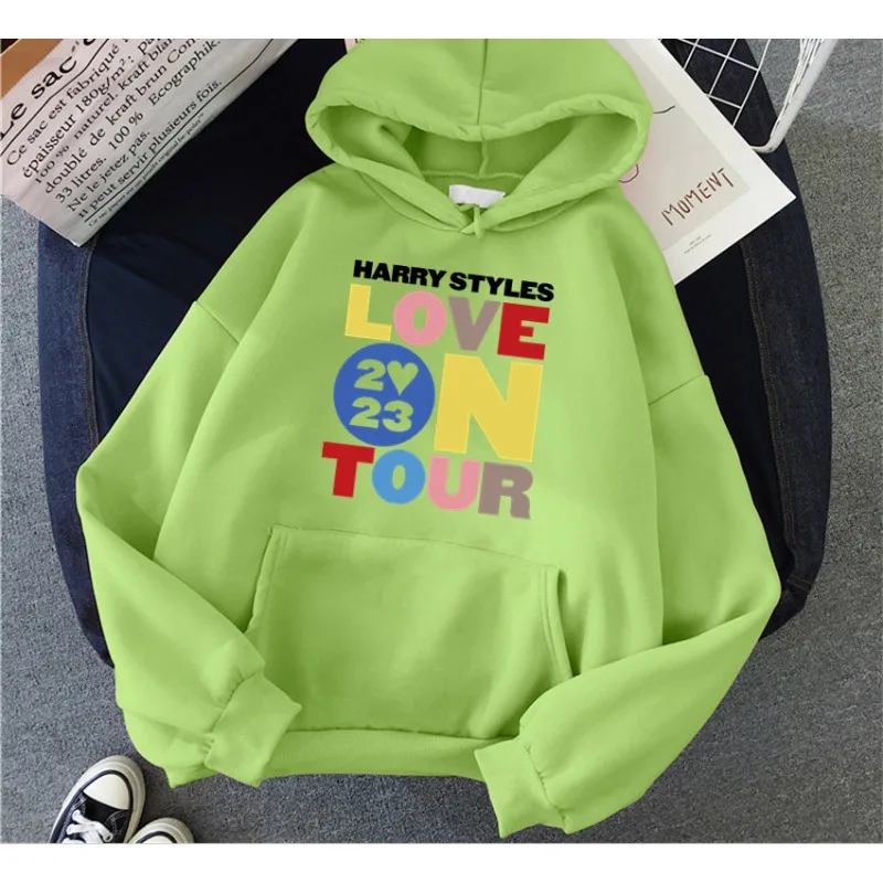 Liebe auf Tour Konzert Frauen Hoodie Harajuku Hip Hop übergroße Herbst Winter y2k Kleidung Frauen