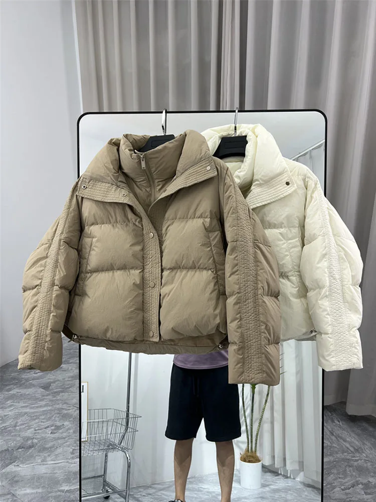 Fashion Women's Thicker Warm Down Coat Female Winter Bread Style Warm Zippers Down Parkas windproof Coats